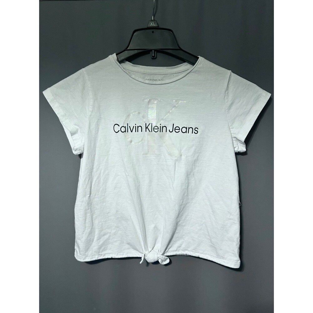 Calvin Klein Jeans kids L logo t-shirt white
